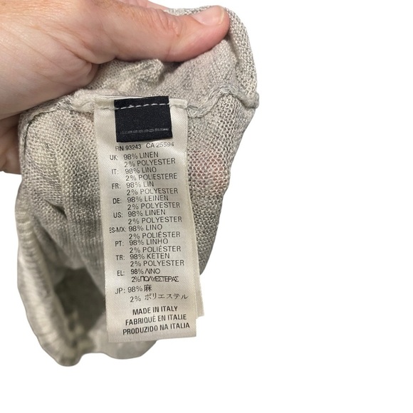 DIESEL MENS Multicolor Striped Sweater small lightweight w flaw linen - Picture 5 of 10